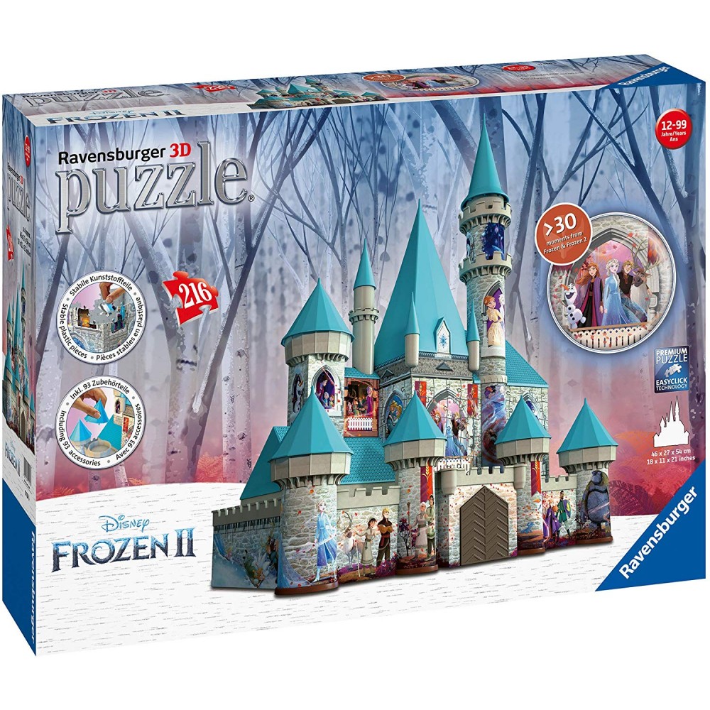 Frozen 2 Castello di Ghiaccio Puzzle 3D Ravensburger 111565-0