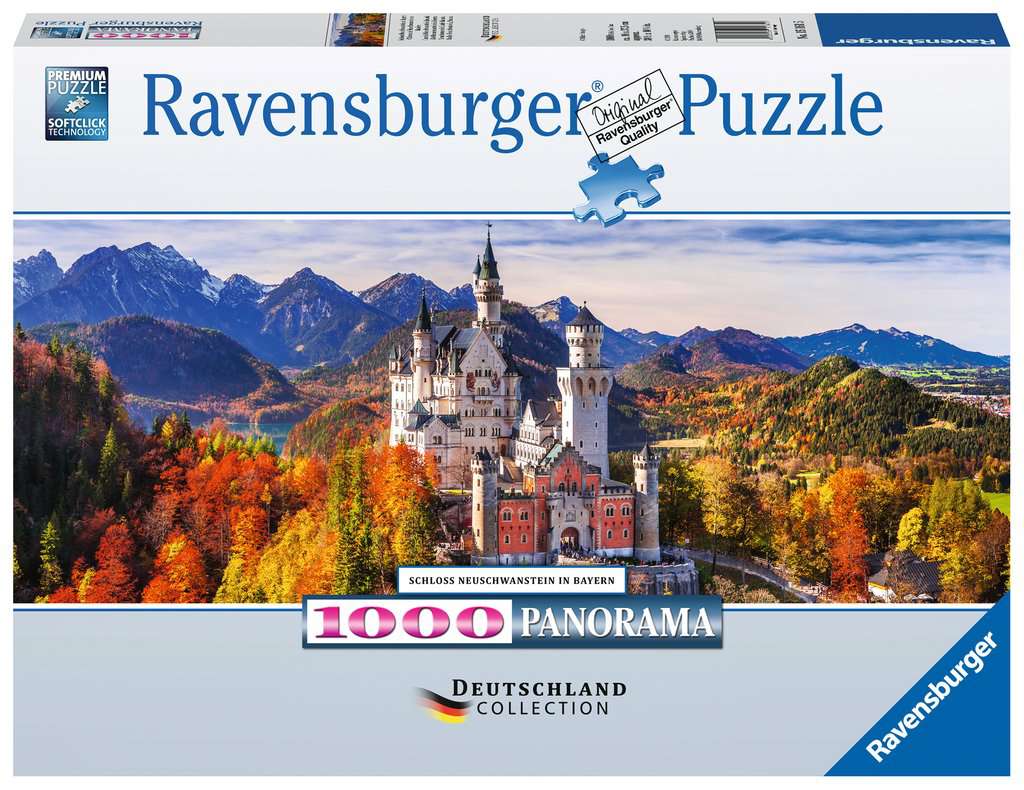 Schools Neuschwastein Puzzle 1000 pz – Foto & Paesaggi Ravensburger 151615-0