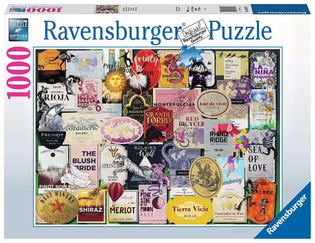 Etichette di Vino Puzzle 1000 pz Ravansburger 168118-0