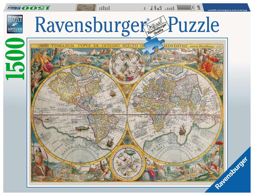 Mappamondo Storico Puzzle 1500 Pz Ravensburger 16381-0