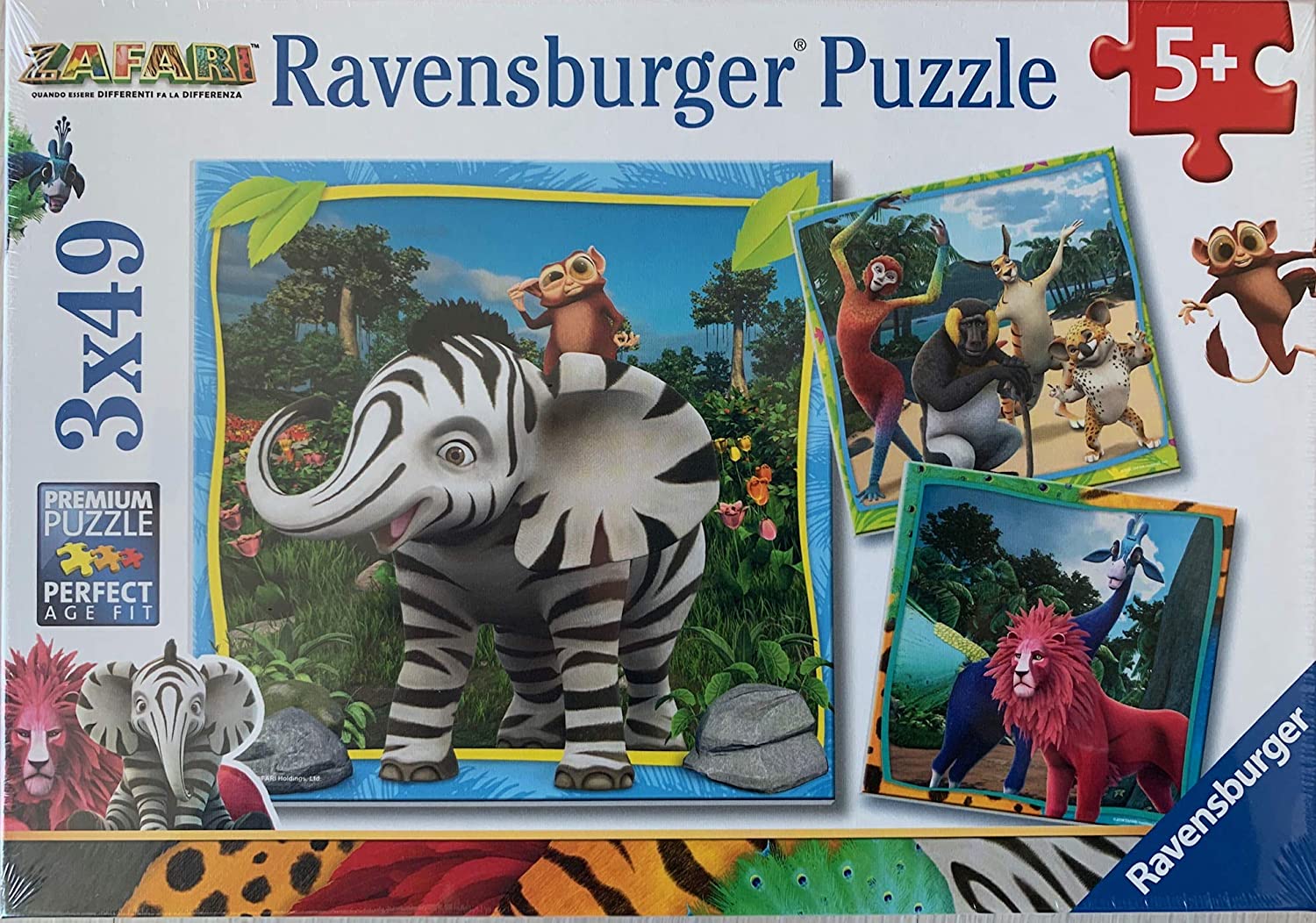 Zafari Puzzle 3×49 pezzi Ravensburger 050550-0