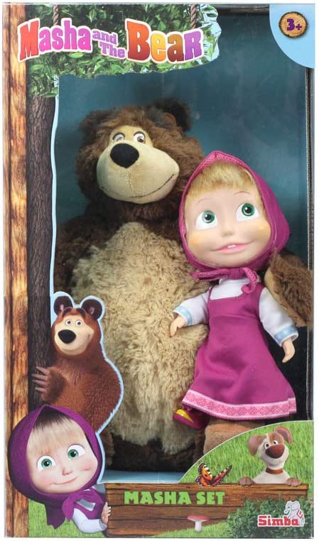 Set Masha e Orso-Peluche Masha+Orso Simba 109301016009-0